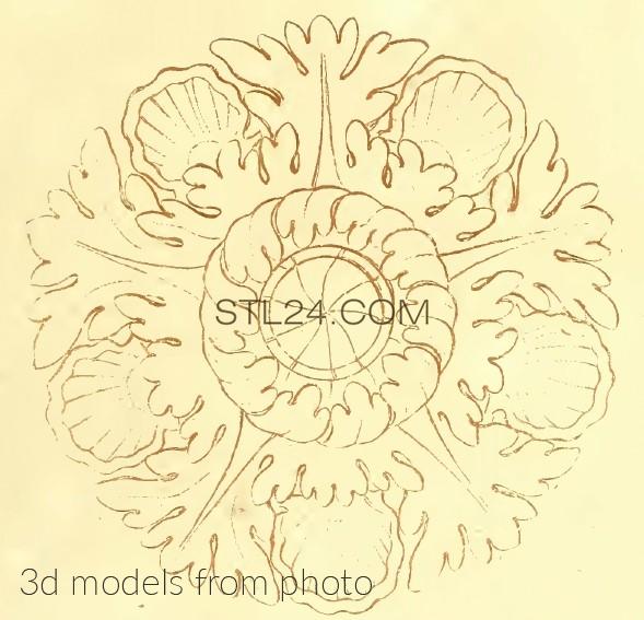 Розетки (ROSETTE_1359 -  | 3D model 3DSMAX / OBJ / STL) 3D модель для ЧПУ станка